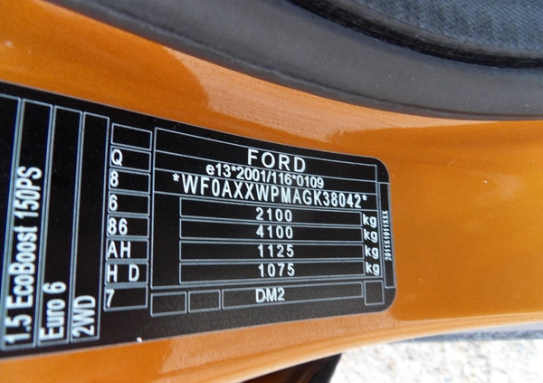 Ford Kuga cena 74907 przebieg: 120000, rok produkcji 2016 z Warta małe 254